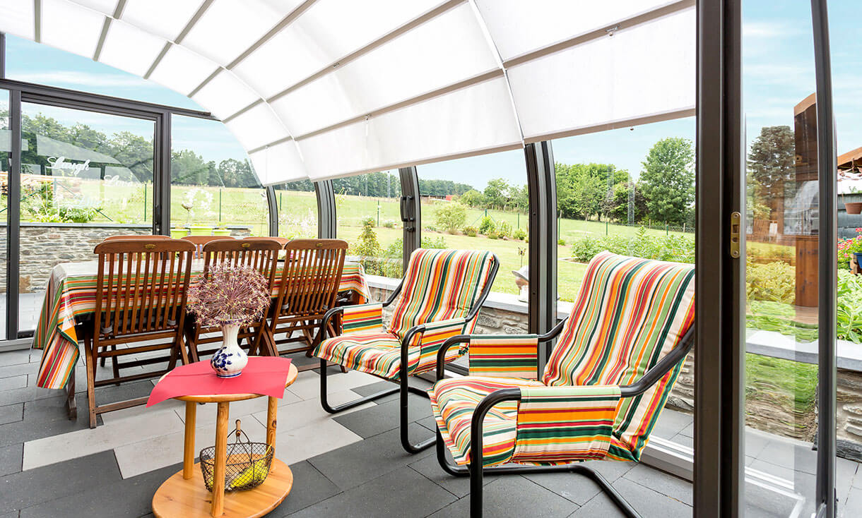 SAPHIR solar veranda Wintergarten mit Sonnenschutz