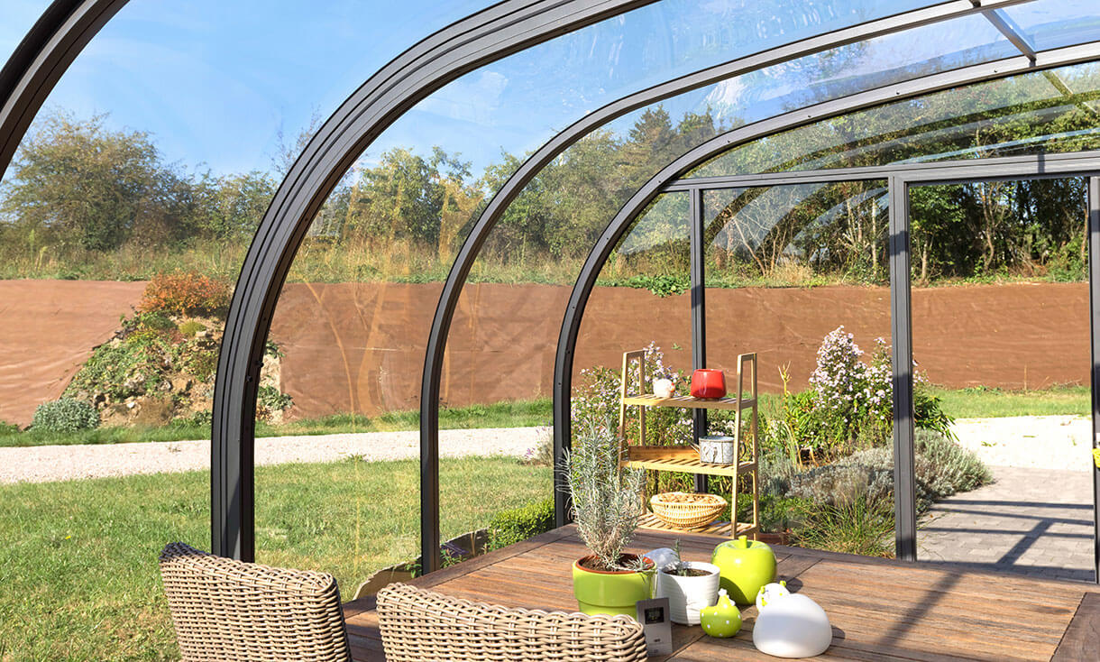 SAPHIR solar veranda moderner schiebbarer Wintergarten