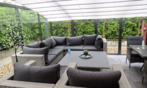 TOPAS solar veranda schiebbarer Wintergarten mit Sonnenschutz